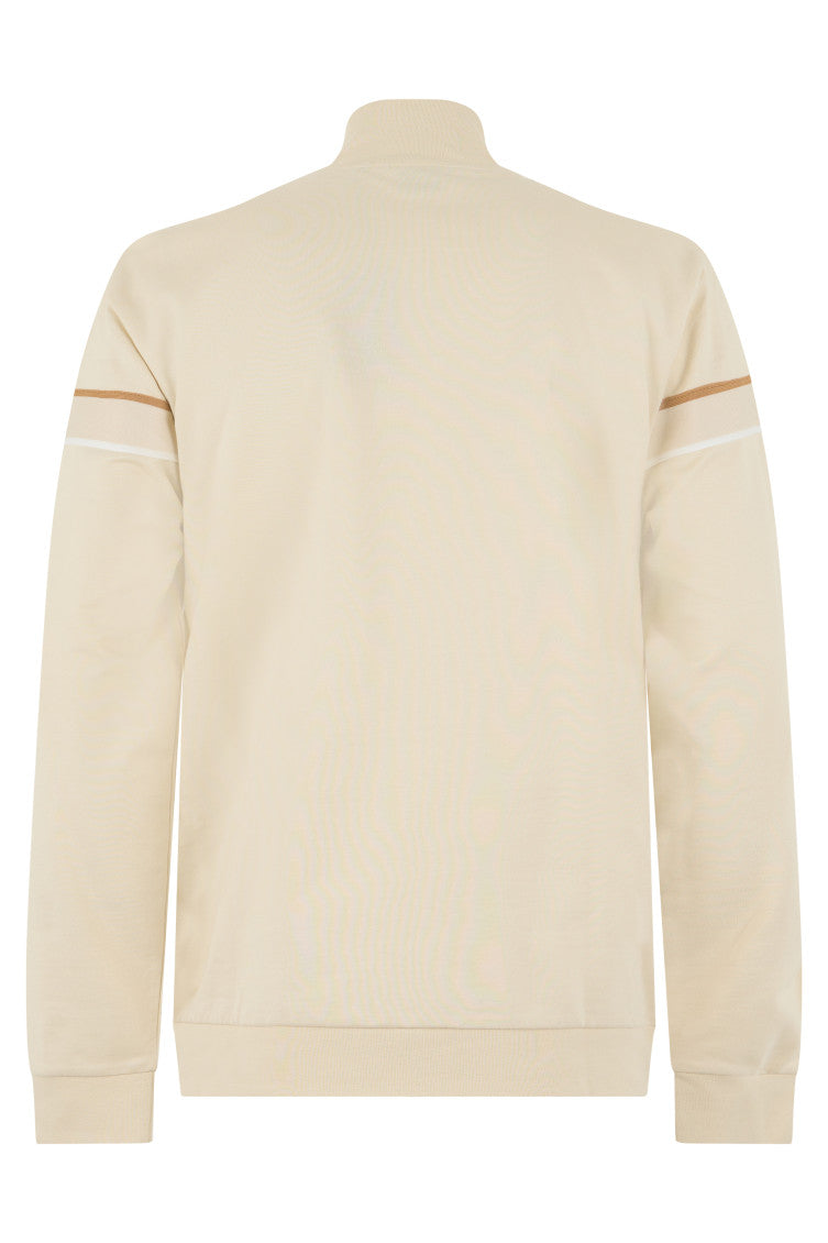 Beige Mock Collar Jacket 2