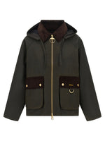 Green Solid Hood Jacket 1