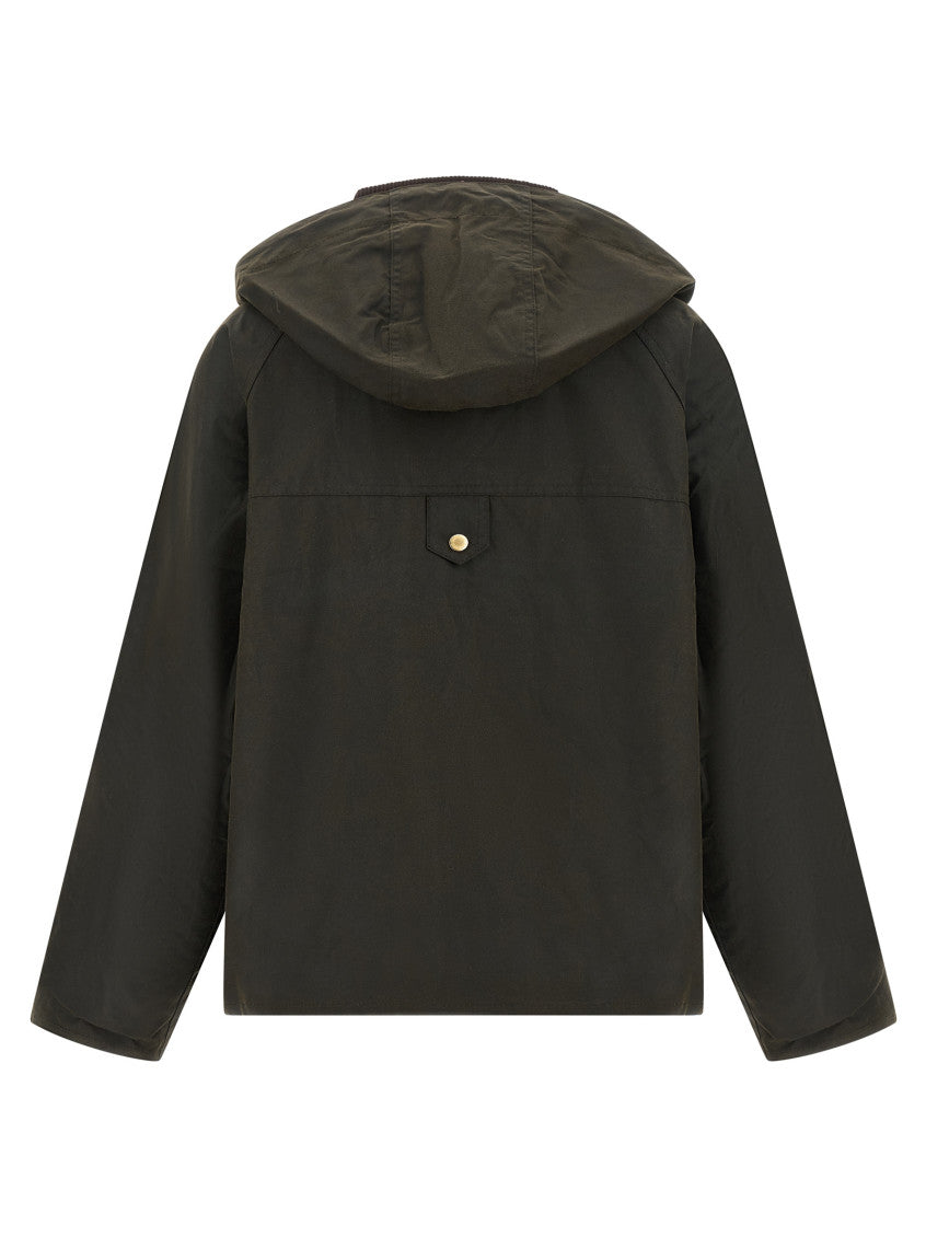 Green Solid Hood Jacket 3