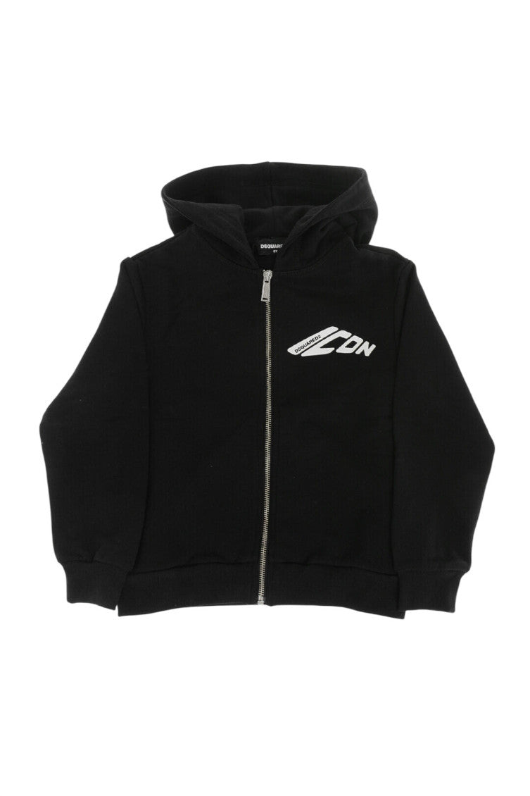 Boys Black Logo Hoodie 1