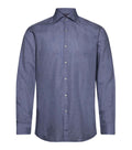 Blue Slim Textured Shirt 1