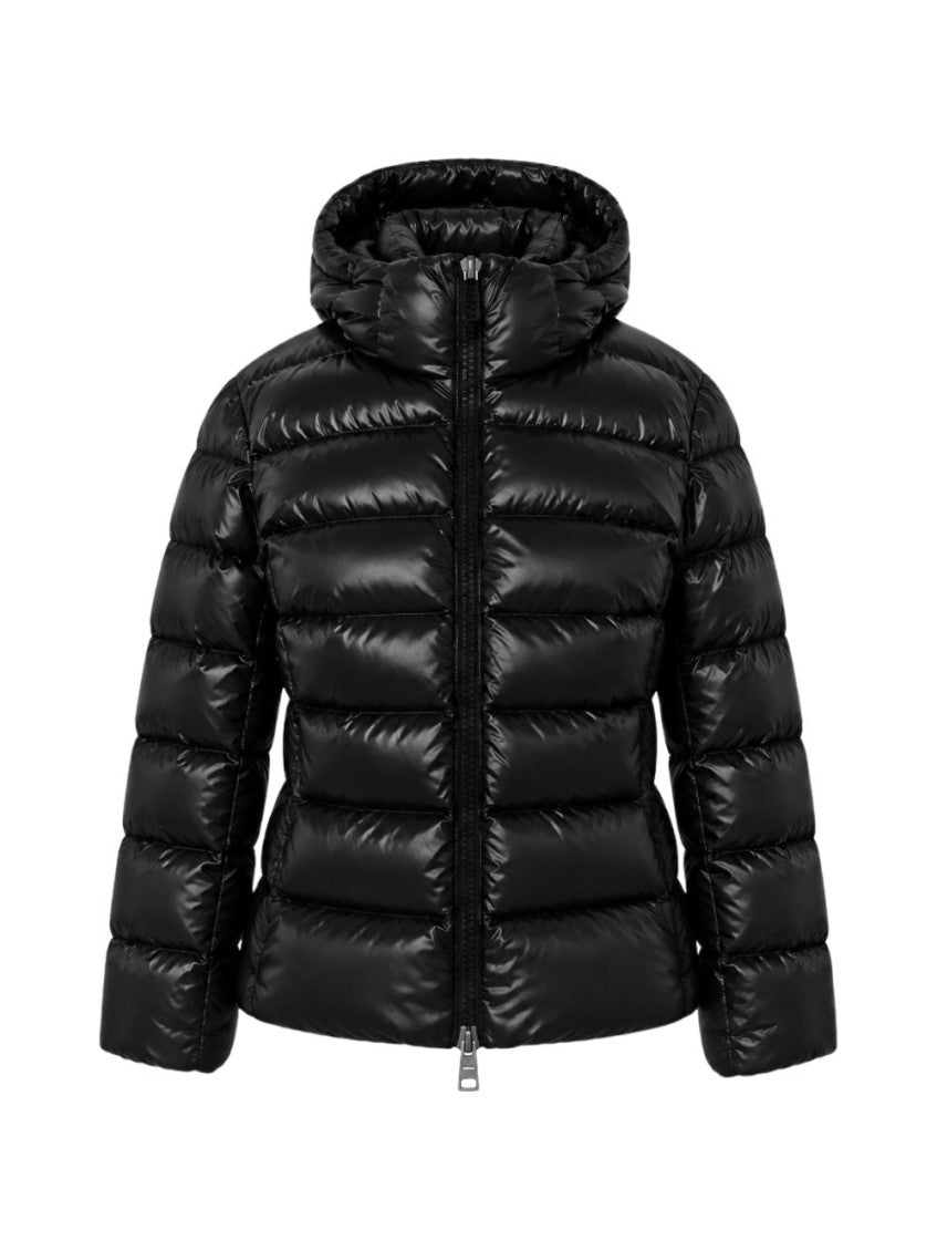 Black Solid Hood Jacket 1