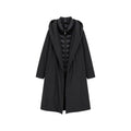 Black Solid Hood Jacket 1