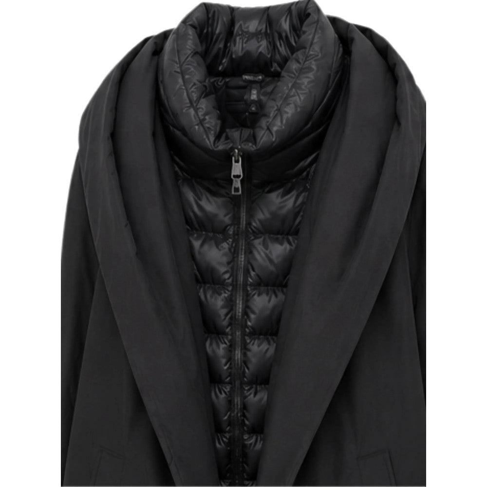 Black Solid Hood Jacket 3