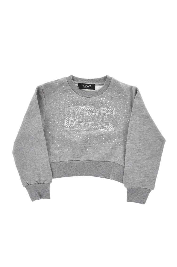 Girls Grey Logo Sweatshirt 1