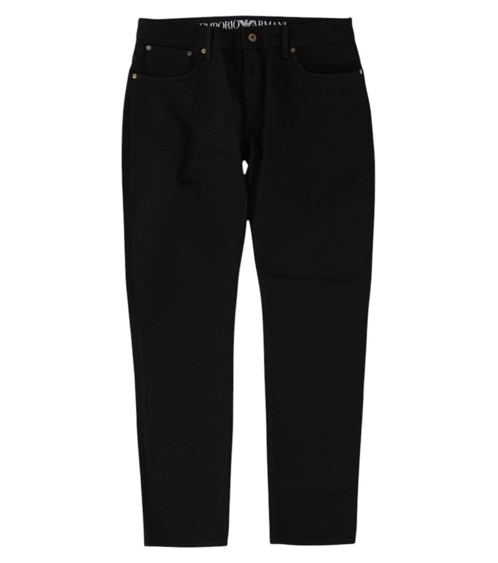 Black Slim Mid Rise Jeans 1