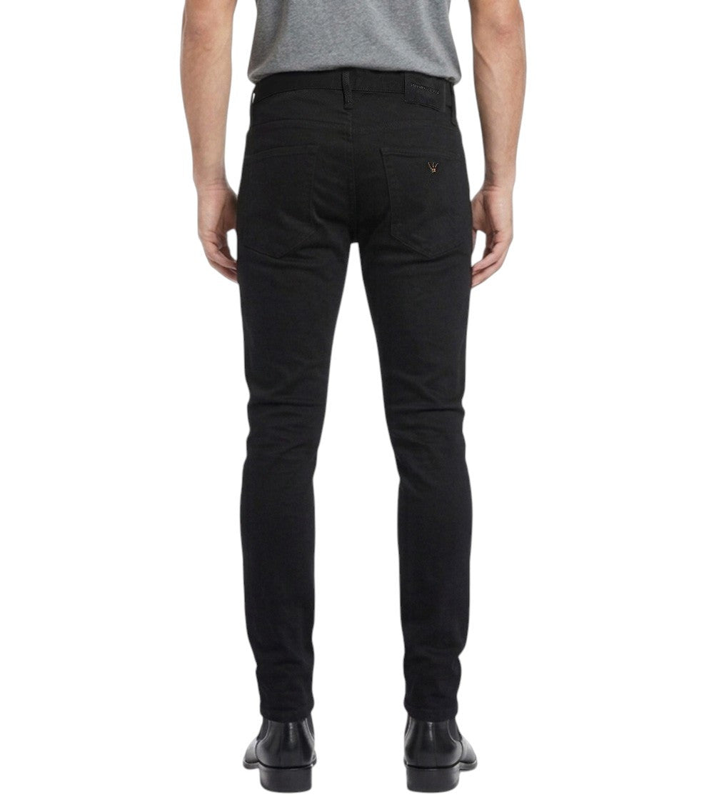 Black Slim Mid Rise Jeans 3