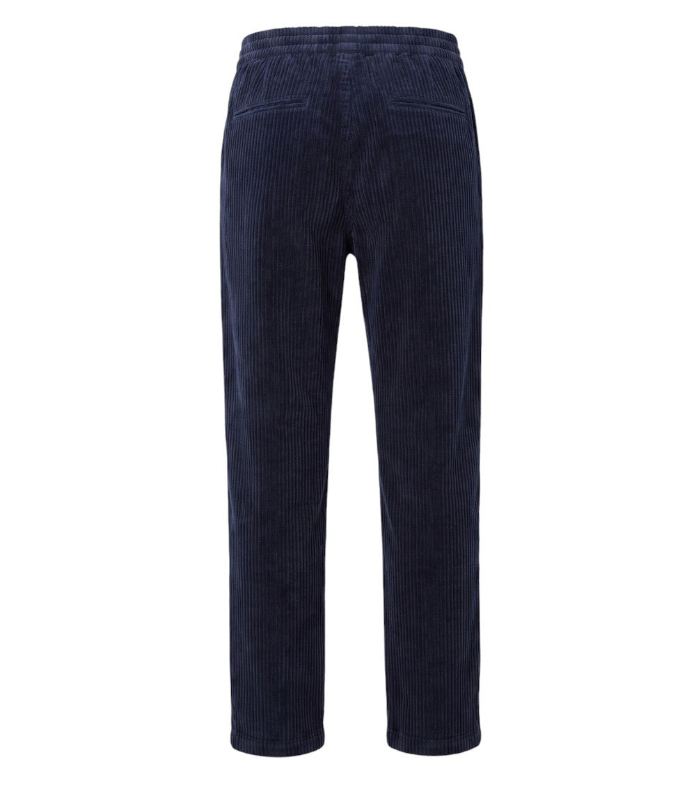 Dark Navy Corduroy Trousers 2