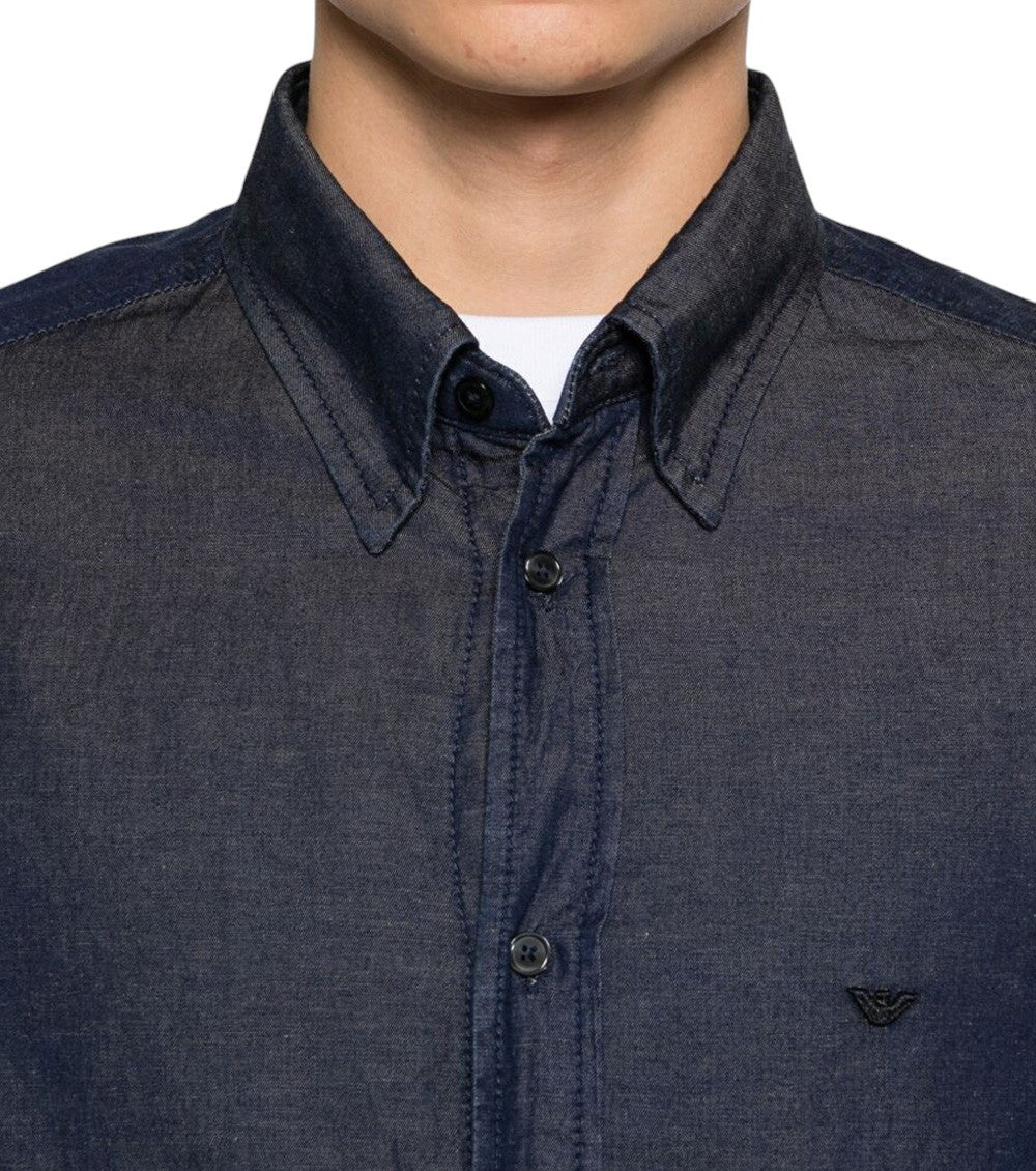 Blue Regular Logo Shirt 4