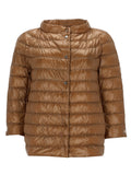 Brown Mandarin Collar Jacket 1