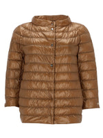 Brown Mandarin Collar Jacket 1