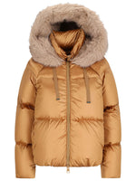 Brown Solid Hood Jacket 1