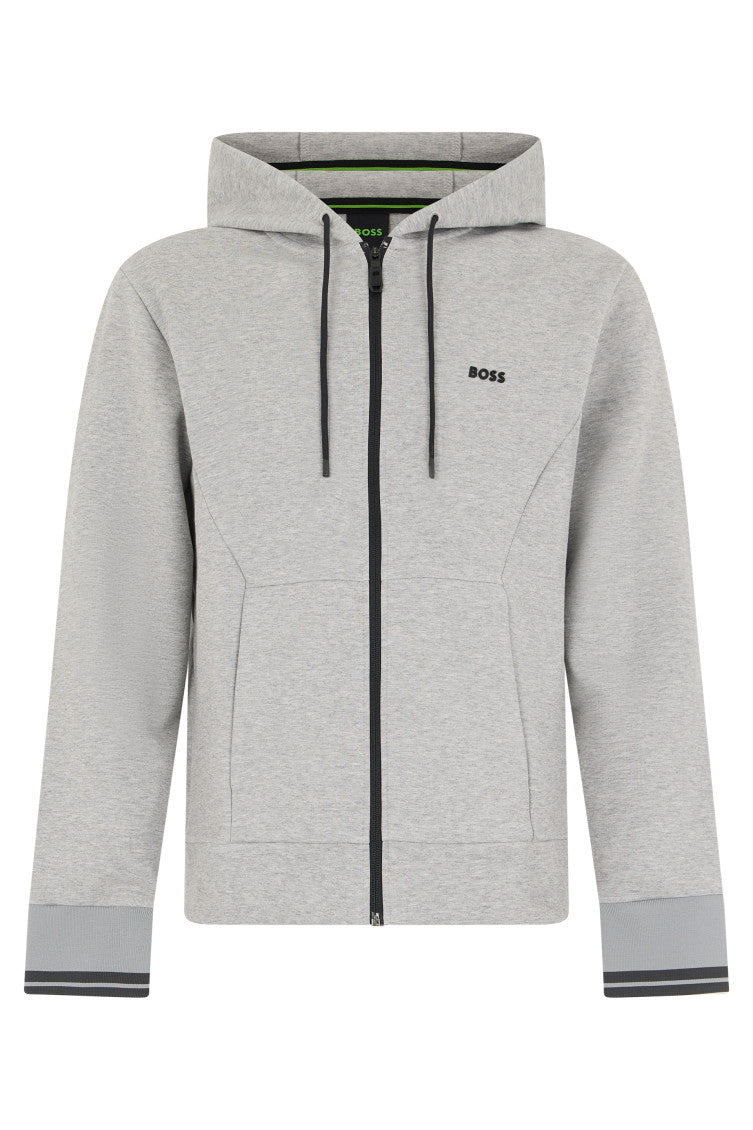 Light Grey Zip-Up Hoodie 1