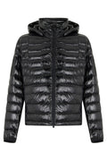 Black Quilted Hood Jacket 1