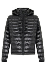 Black Quilted Hood Jacket 1