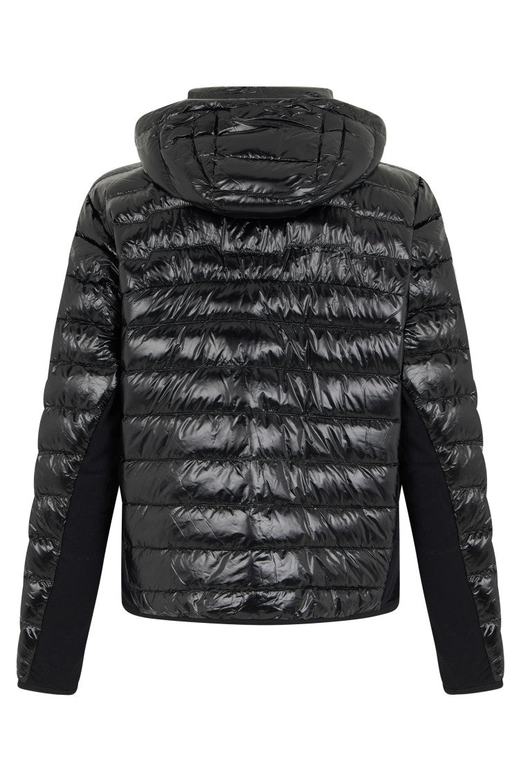 Black Quilted Hood Jacket 2