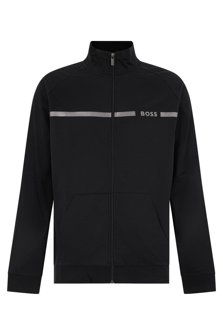 Black Mock Collar Jacket 1