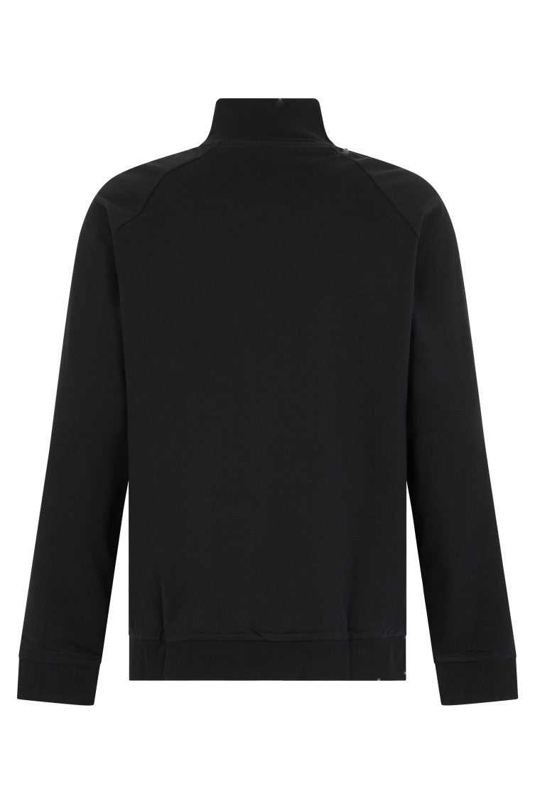 Black Mock Collar Jacket 2