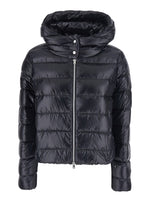 Black Quilted Hood Jacket 1