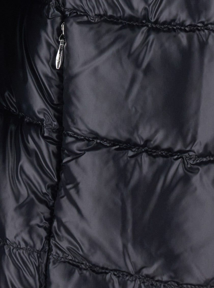 Black Quilted Hood Jacket 3