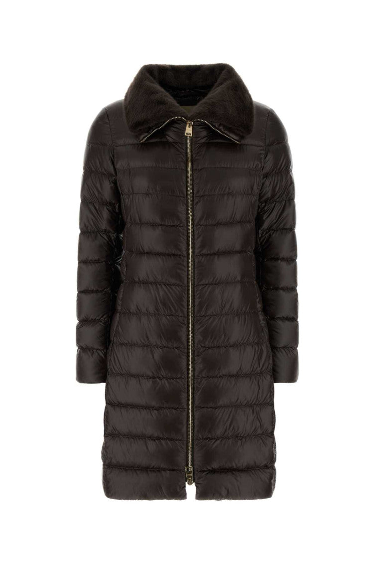 Dark Brown Shirt Collar Jacket 1