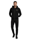 Black Zip Up Logo Hoodie 1