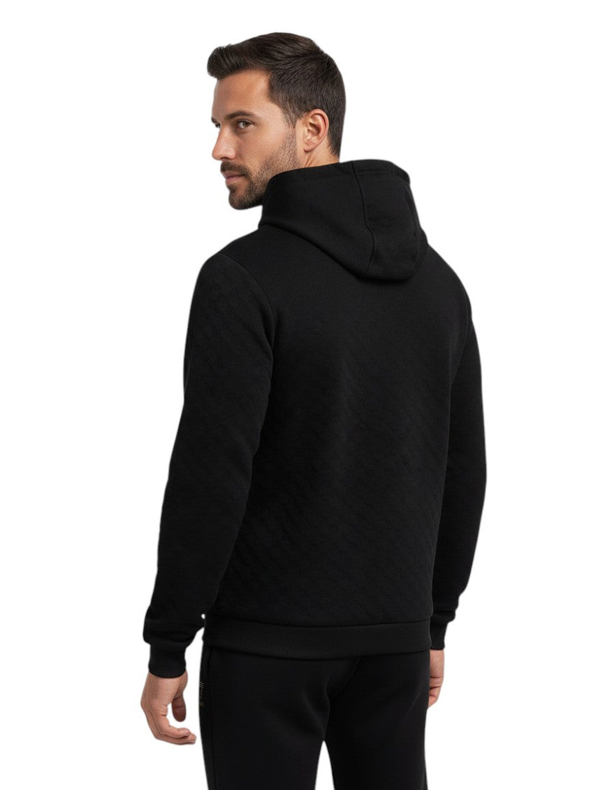 Black Zip Up Logo Hoodie 2