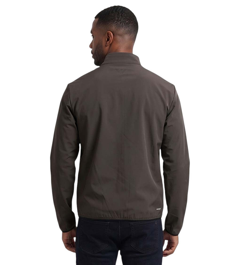 Grey Mock Collar Jacket 2