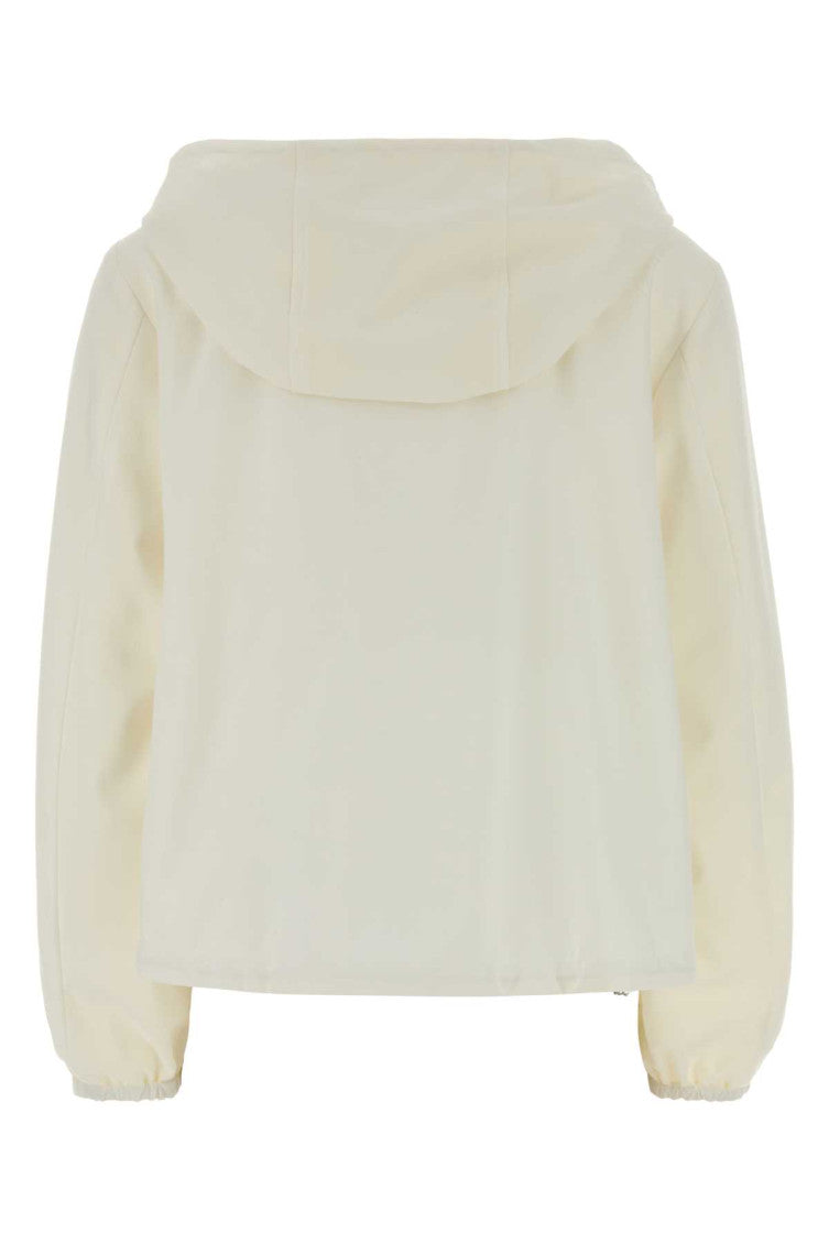 Off White Solid Hood Jacket 2