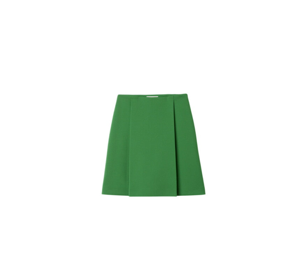 Green Knee Length Skirt 3
