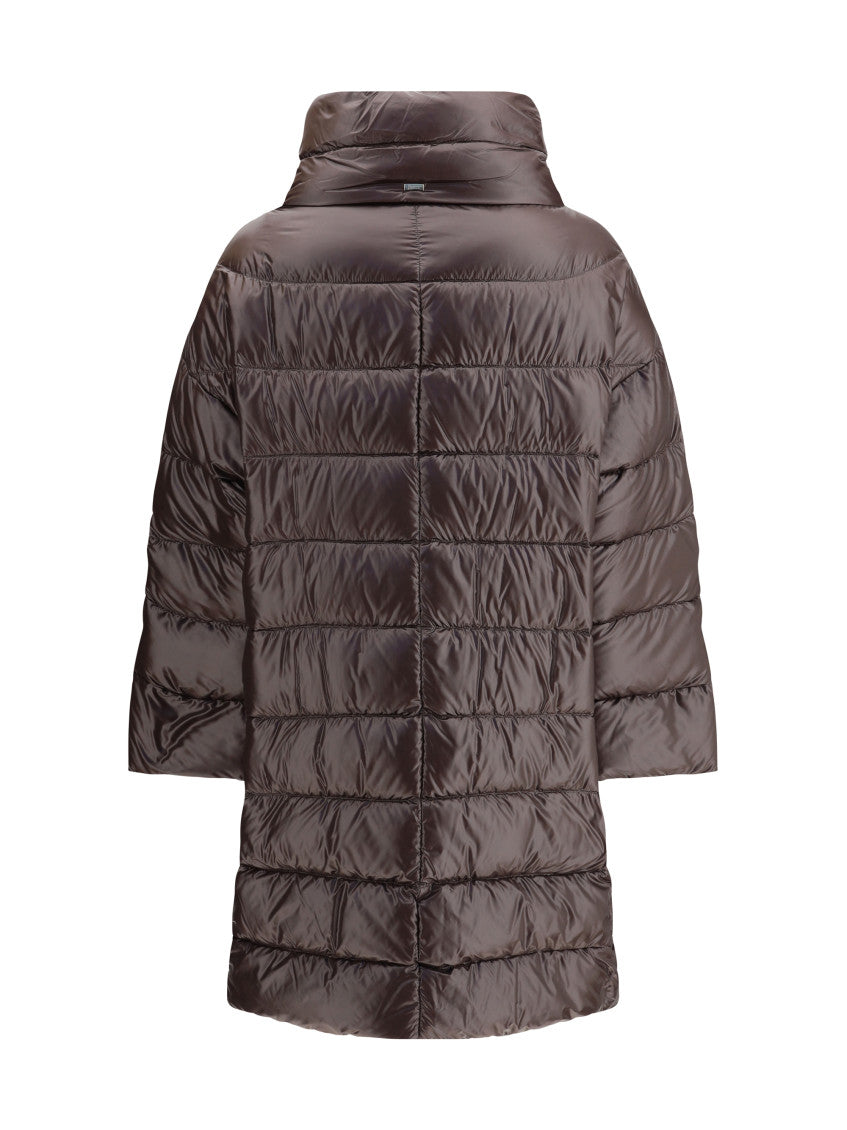 Brown Mock Collar Jacket 2