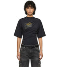 Black Graphic Crew Neck T-Shirt 1