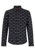 Black Regular Logo Shirt 1