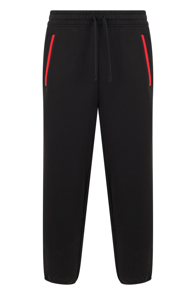 Black Drawstring Tapered Joggers 1