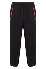 Black Drawstring Tapered Joggers 1