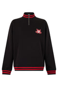 Black Mock Collar Sweatshirt 1