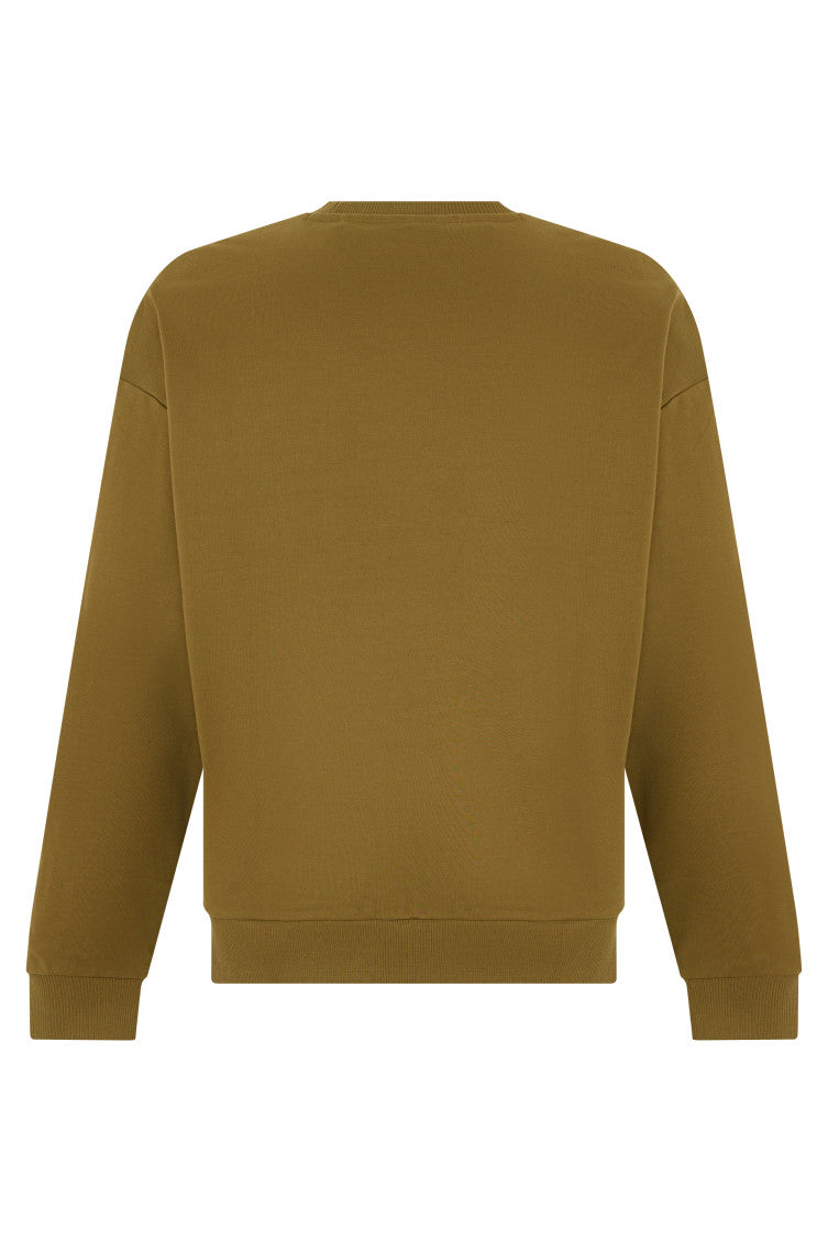 Green Crew Neck Sweatshirt 2