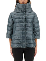 Grey Quilted Turtle Neck Jacket 1