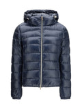 Navy Blue Quilted Hood Jacket 1
