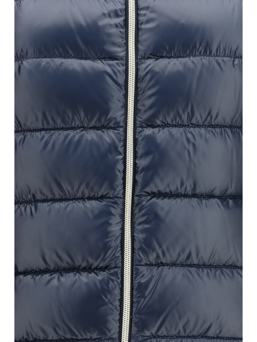 Navy Blue Quilted Hood Jacket 3