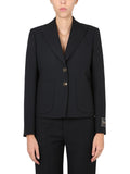 Black Peaked Lapel Jacket 1