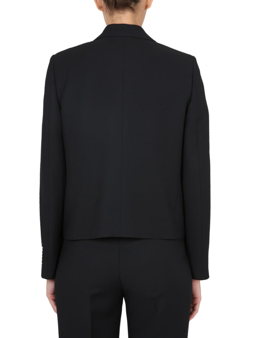 Black Peaked Lapel Jacket 2