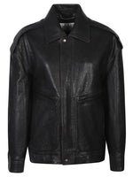 Black Shirt Collar Jacket 1