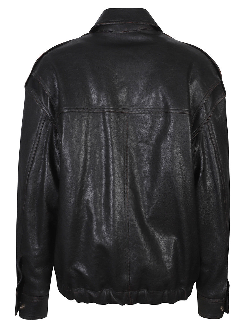 Black Shirt Collar Jacket 2