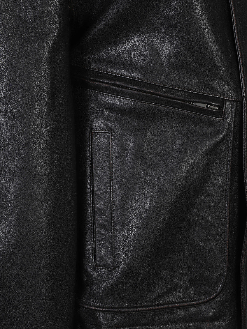 Black Shirt Collar Jacket 3