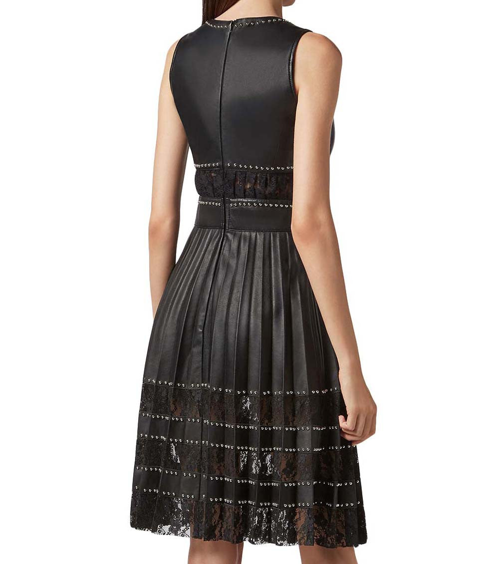 Black Lace Detail Dress 3