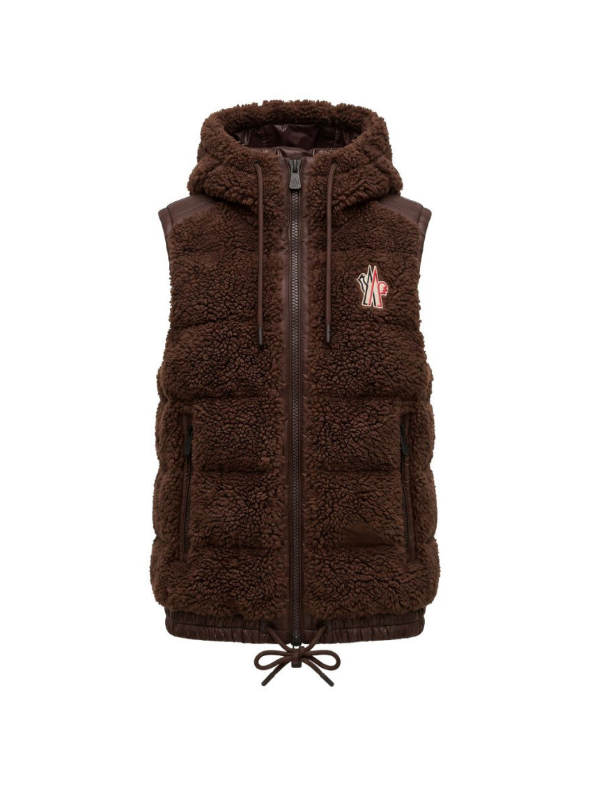 Brown Textured Hood Jacket 1
