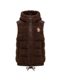 Brown Textured Hood Jacket 1