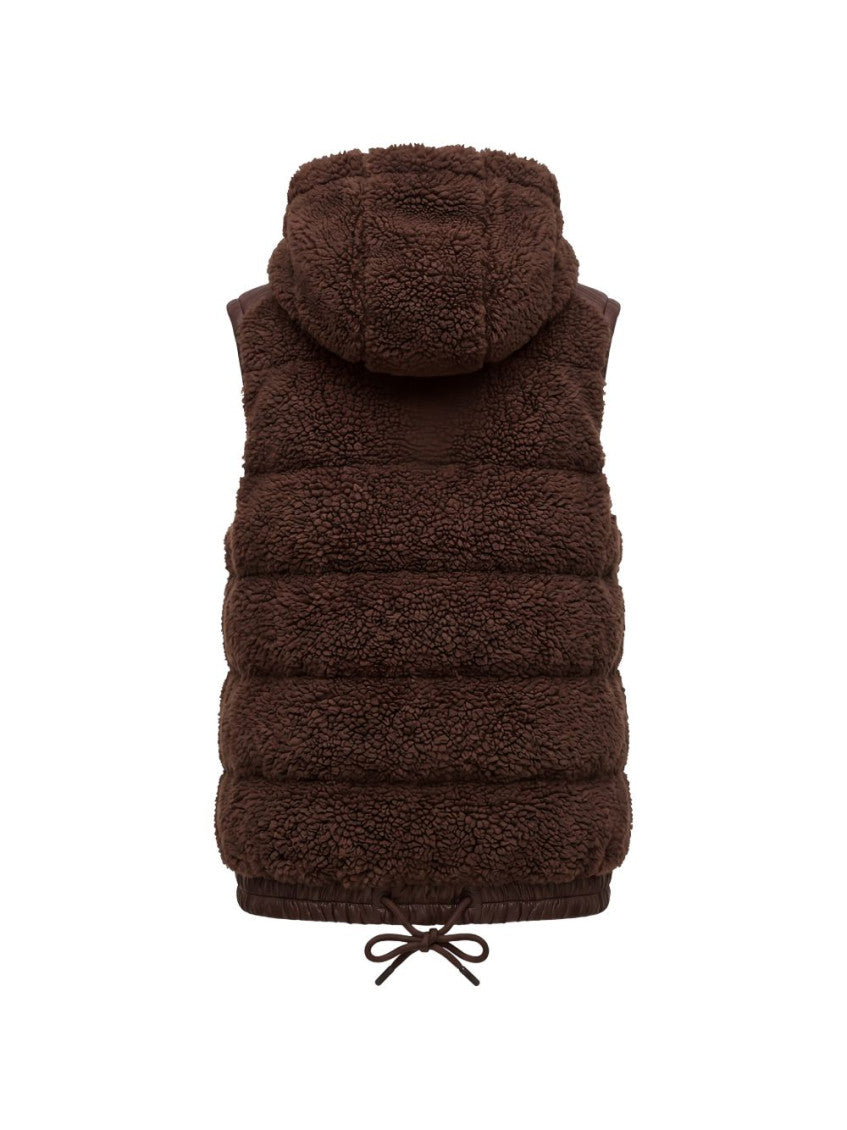 Brown Textured Hood Jacket 2