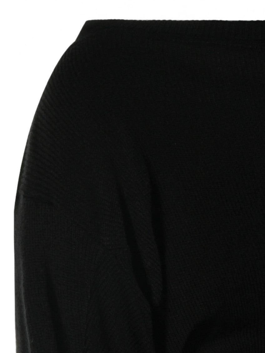 Black Boat Neck Top 4